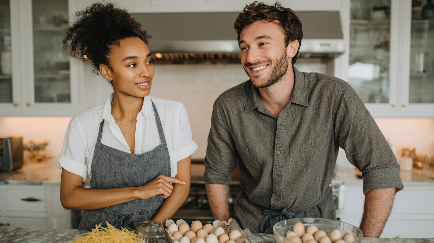 Couple in the kitchen